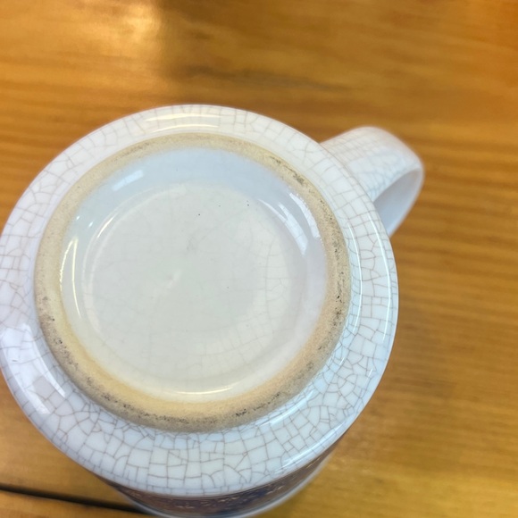 Blue Farm Animal Mug Set of 4  JSNY Country Calico Ceramic - Picture 7 of 8